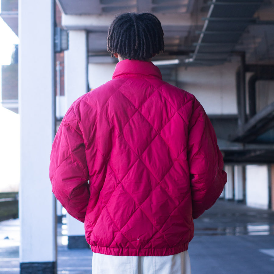 Chaps puffer jacket in red