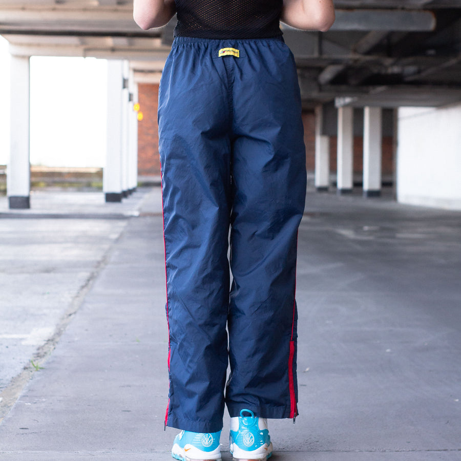 Hilfiger Athletics 90's Spellout Tracksuit Bottoms in Navy and Red