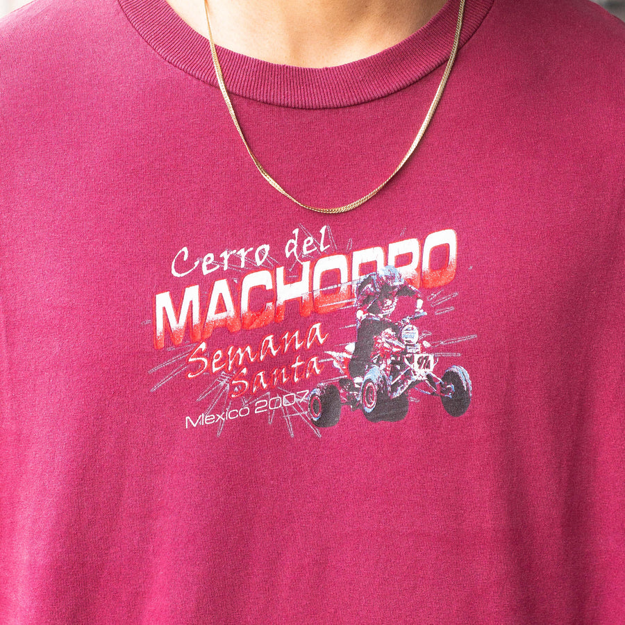 Vintage 2007 Graphic T-Shirt in Burgundy