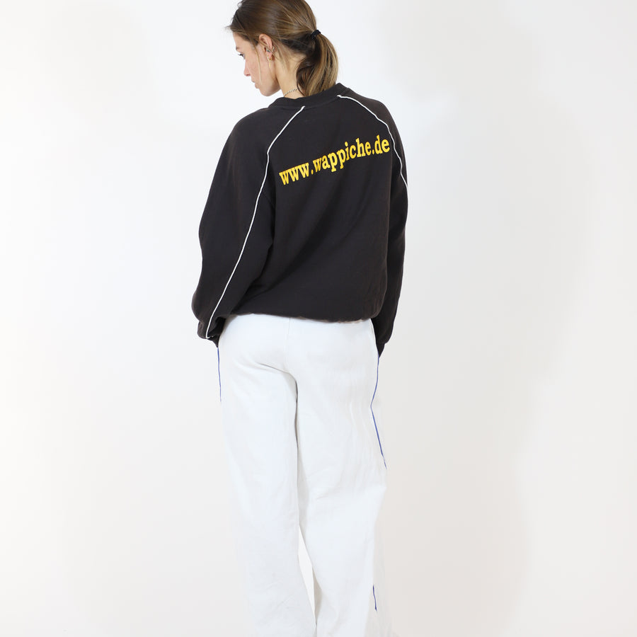 Umbro 00's German Sports Club Embroidered Logo Sweatshirt in Black, White and Yellow