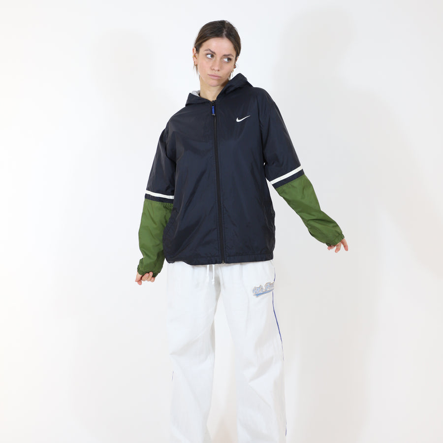 Nike 00's Lightweight Water resistant jacket in Black & Green