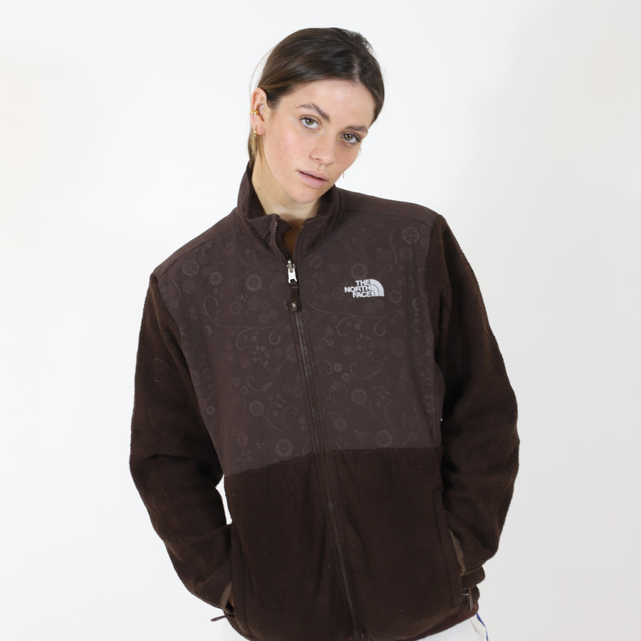 The North Face Flowers Denali Fleece in Full Brown