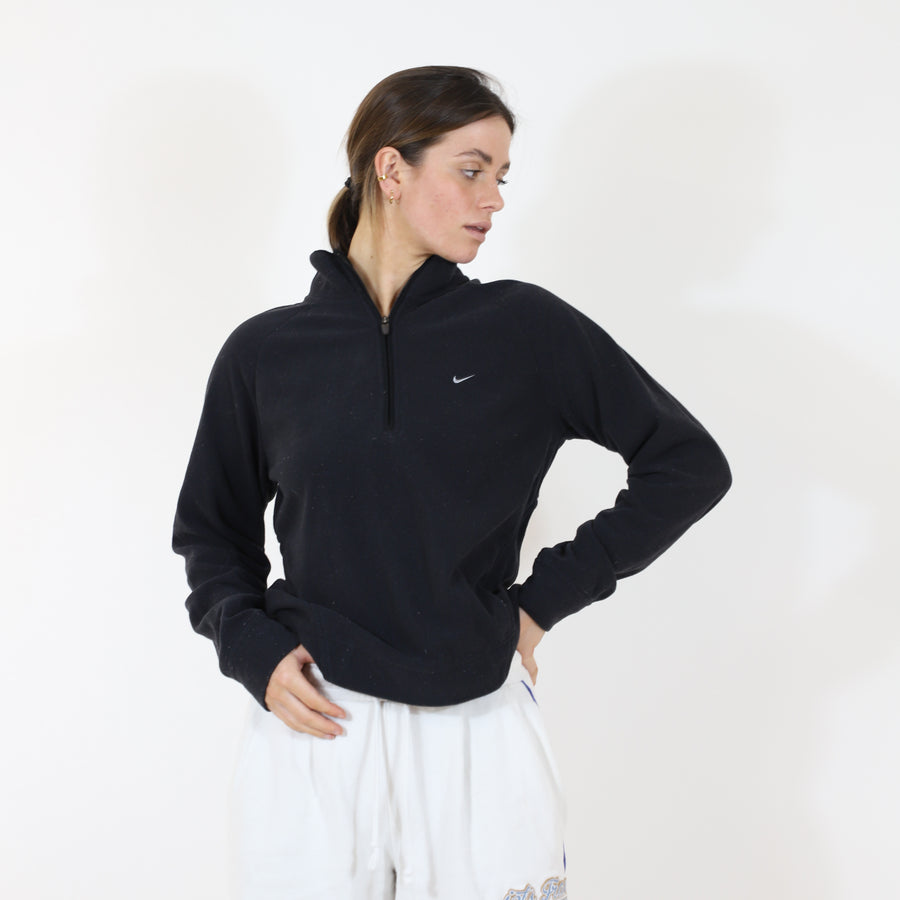 Nike 00's Quarter Zip Thermal Fleece in Black