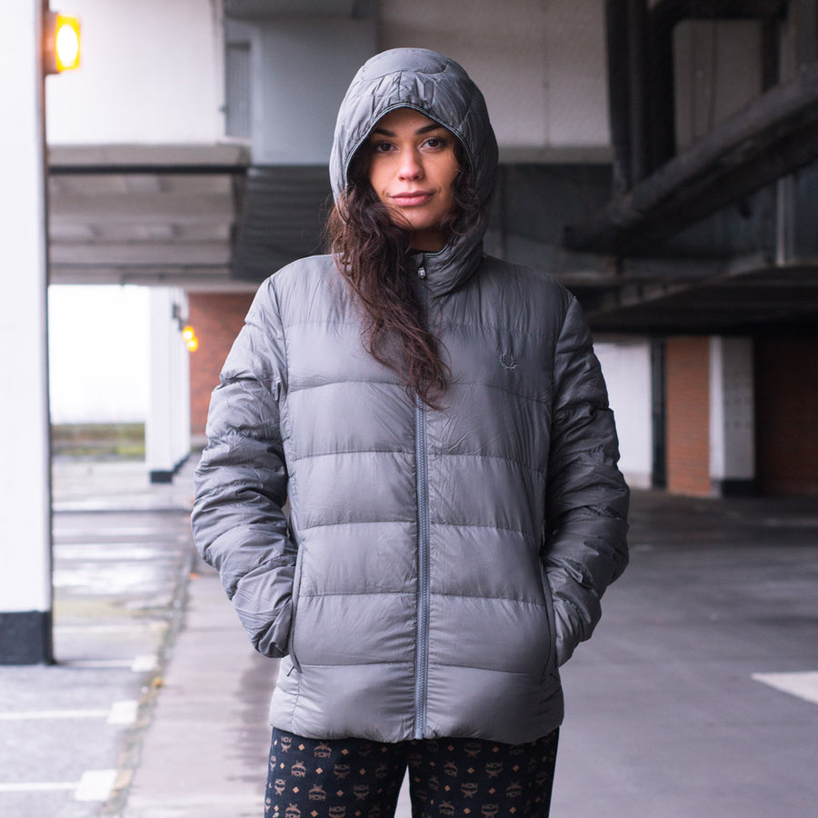 Fred Perry down puffer jacket in grey