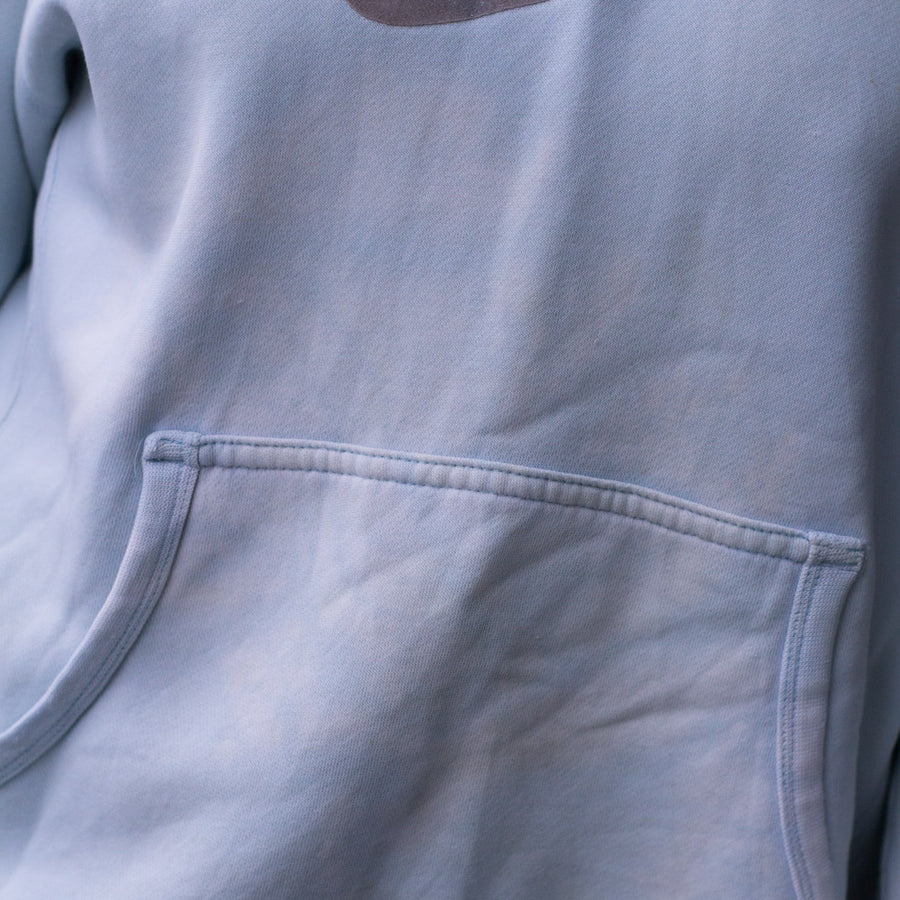 Nike hoodie in an off white / baby blue