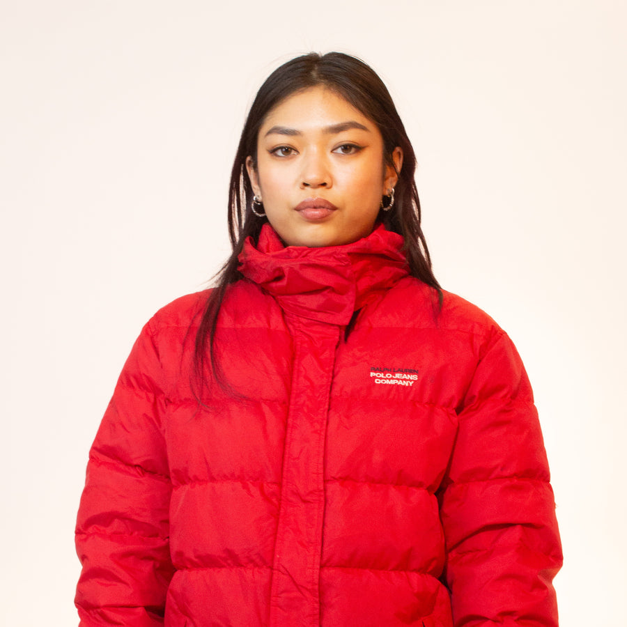 Ralph Lauren Polo Jeans Company Down Puffer Jacket in Red