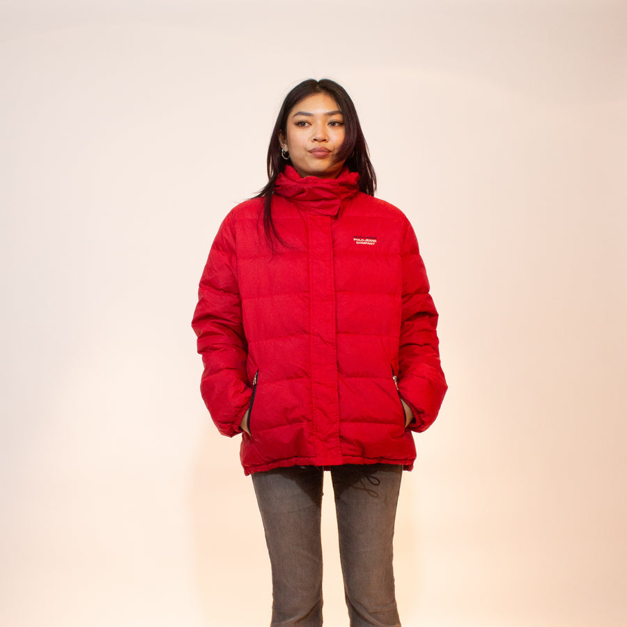 Ralph Lauren Polo Jeans Company Down Puffer Jacket in Red