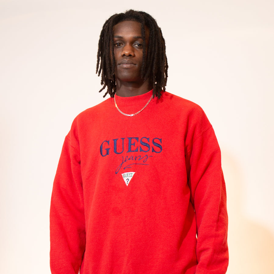 Guess Jeans USA 90s Crewneck Sweatshirt in Red