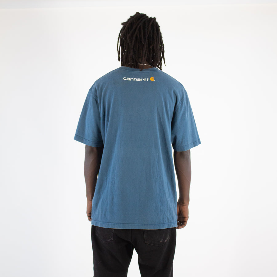 Carhartt 90s Spellout T-shirt in Blue