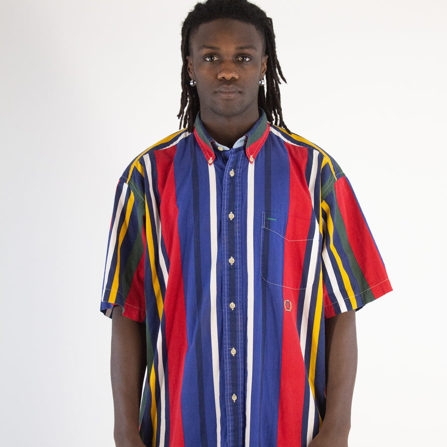 Tommy Hilfiger Multicoloured Striped Short Sleeve Shirt
