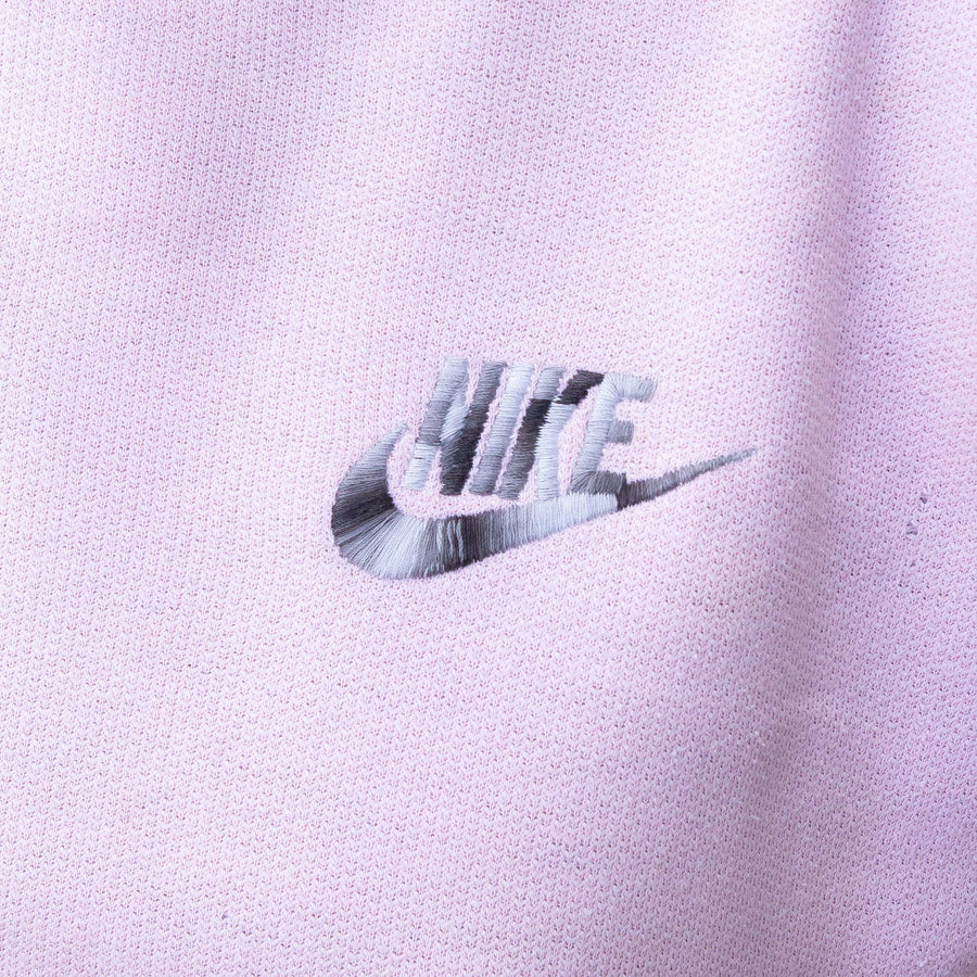 Nike Early 80's Raglan Tag Embroidered Spellout Sweatshirt in Pink and Grey
