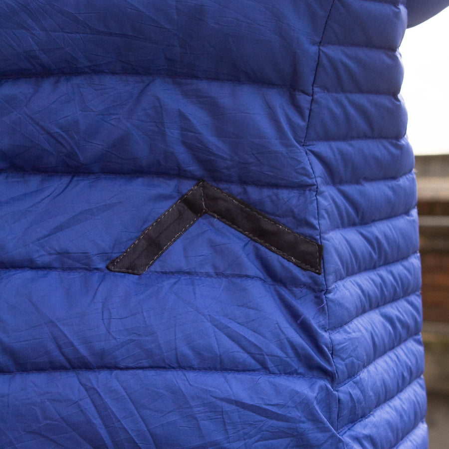 Patagonia Fall 2014 Patch Logo Thin Down Puffer Jacket / Base-layer in Blue