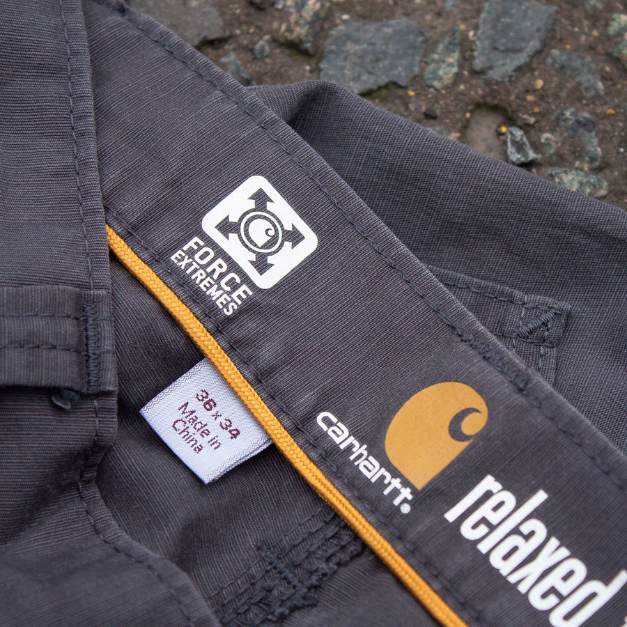 Carhartt Force Straight Legged Trousers in Grey