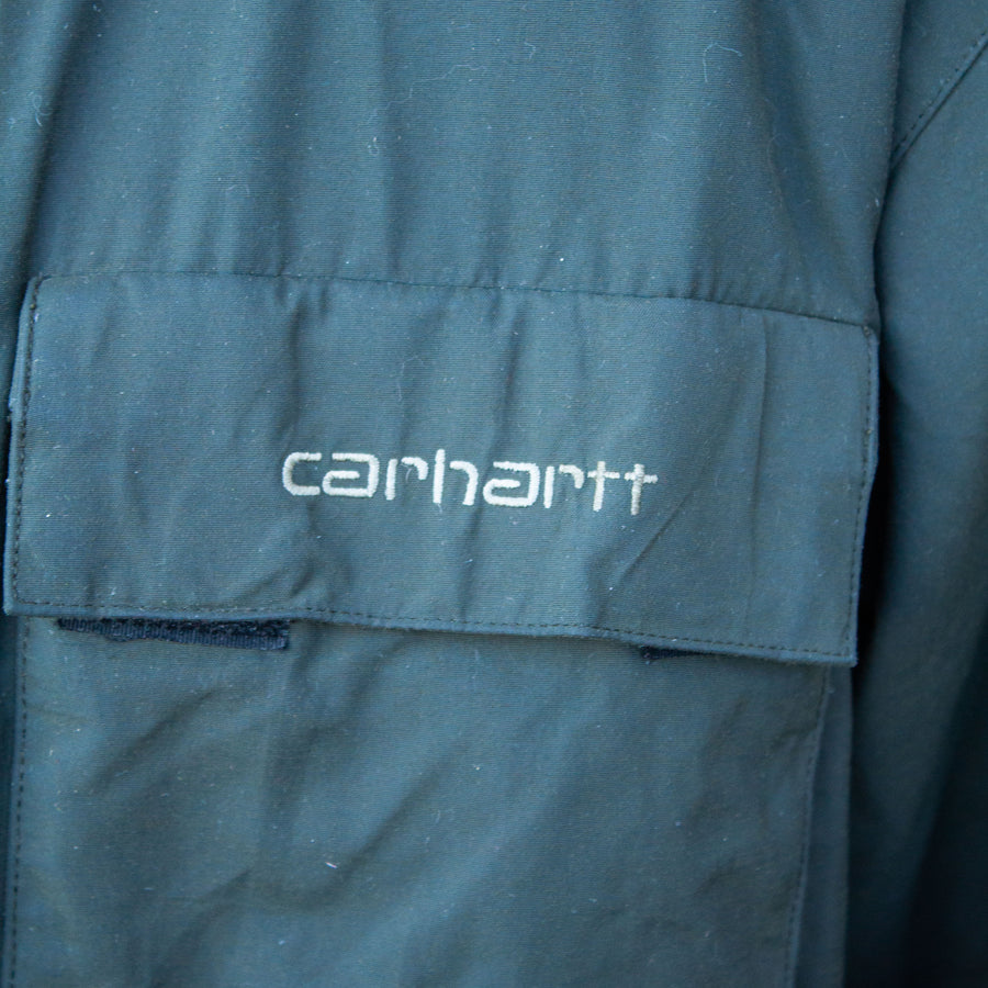 Carhartt 90s Parka Multipockets Hooded Jacket in Khaki Green