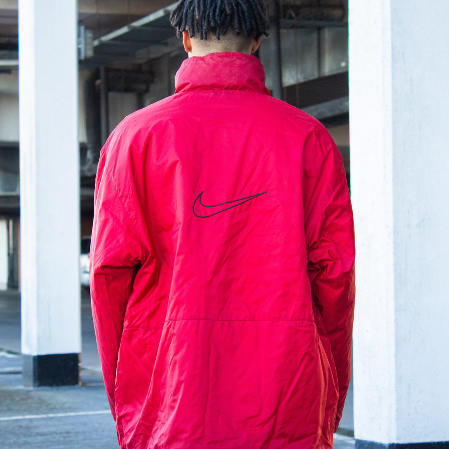 Nike 90s Reversible Puffer Jacket in Red