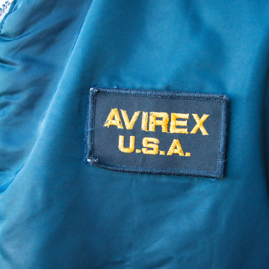 Avirex USA 90s Bomber Jacket in Blue