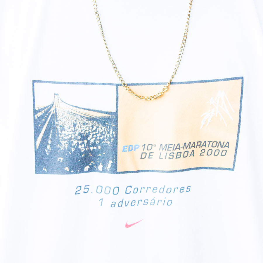 Nike 00s EDP Lisbon Half Marathon T-shirt in White