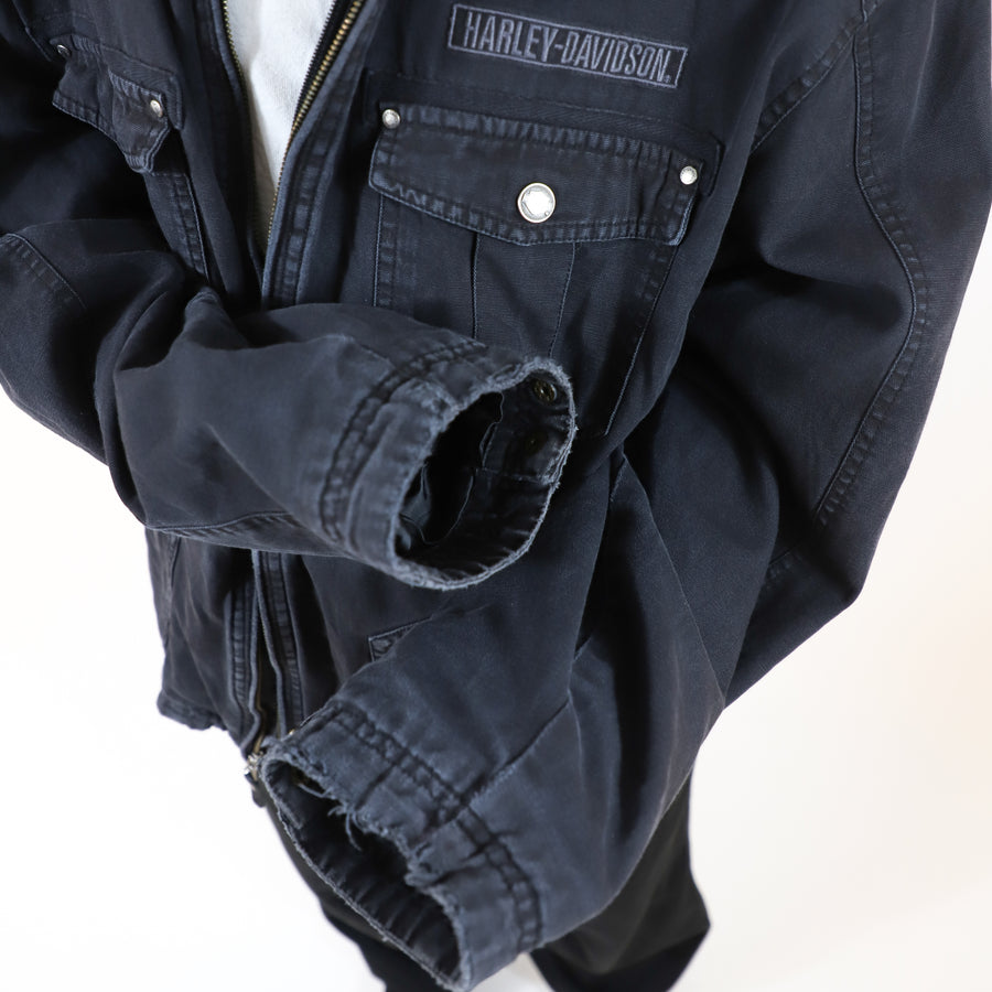 Harley Davidson Multipockets Biker Jacket in Black