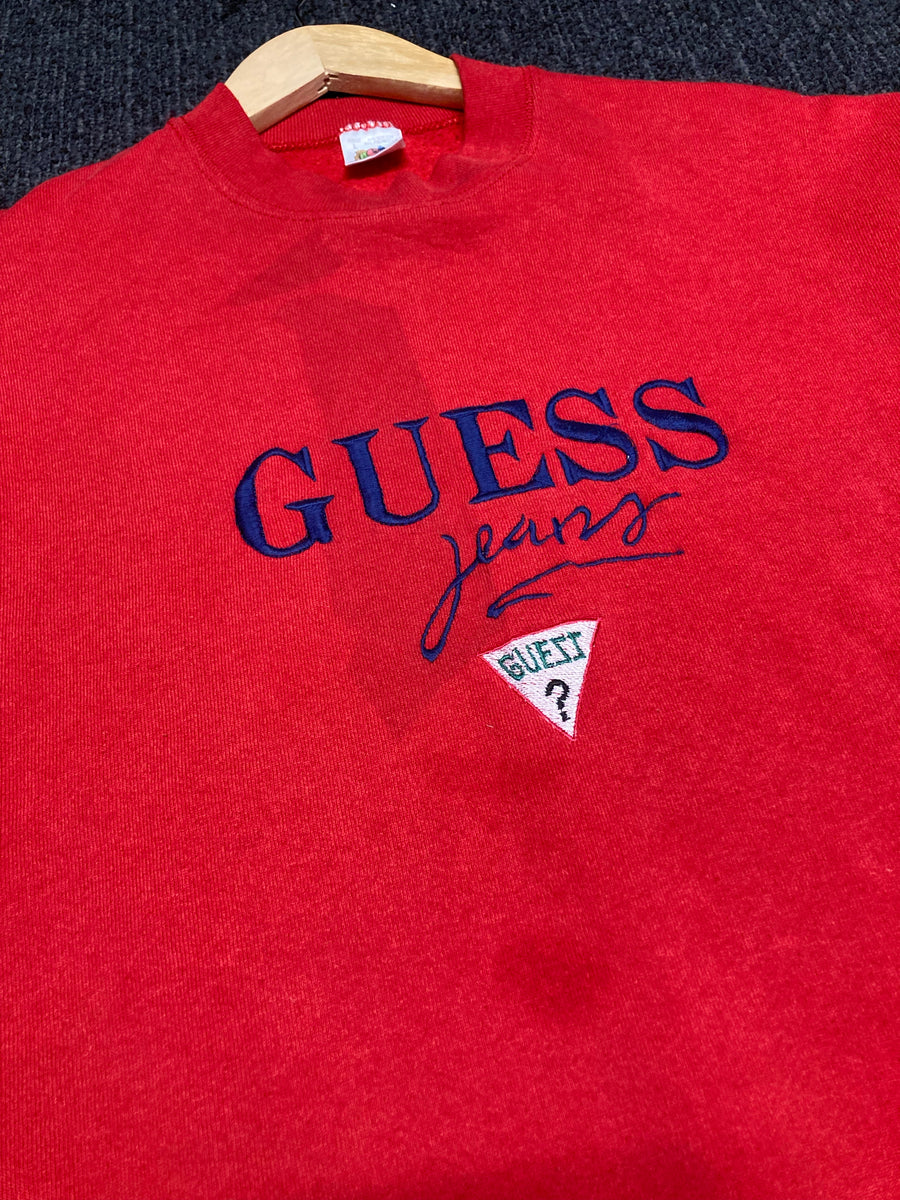 Guess Jeans USA 90s Crewneck Sweatshirt in Red